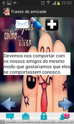 Frases de amizade android App screenshot 4